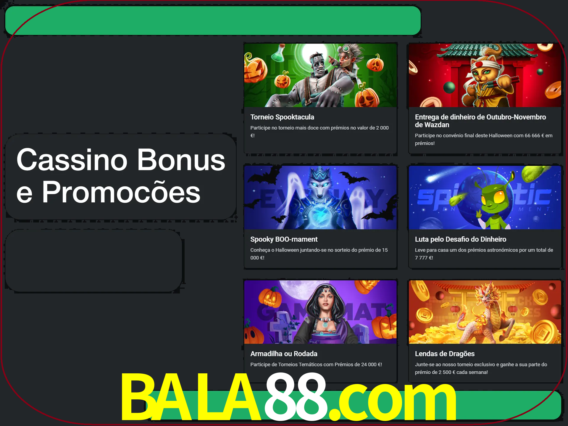 Verifique se há novos bônus de cassino para reivindicar.