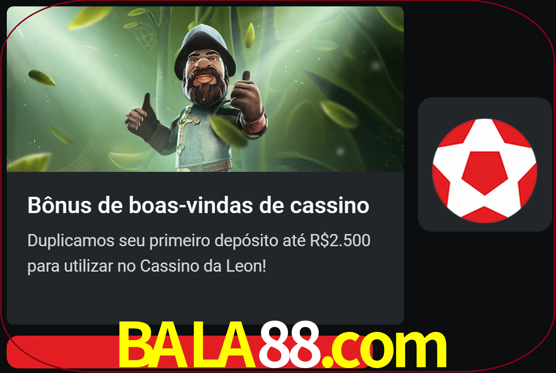 Receba seu dinheiro do bônus de boas-vindas após o primeiro depósito.
