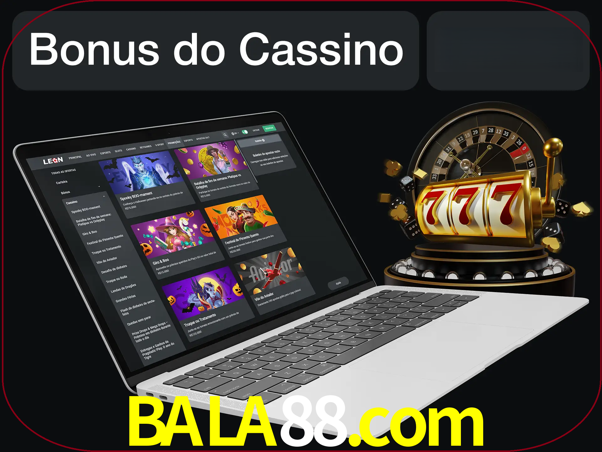 Use o bônus do cassino para começar melhor.