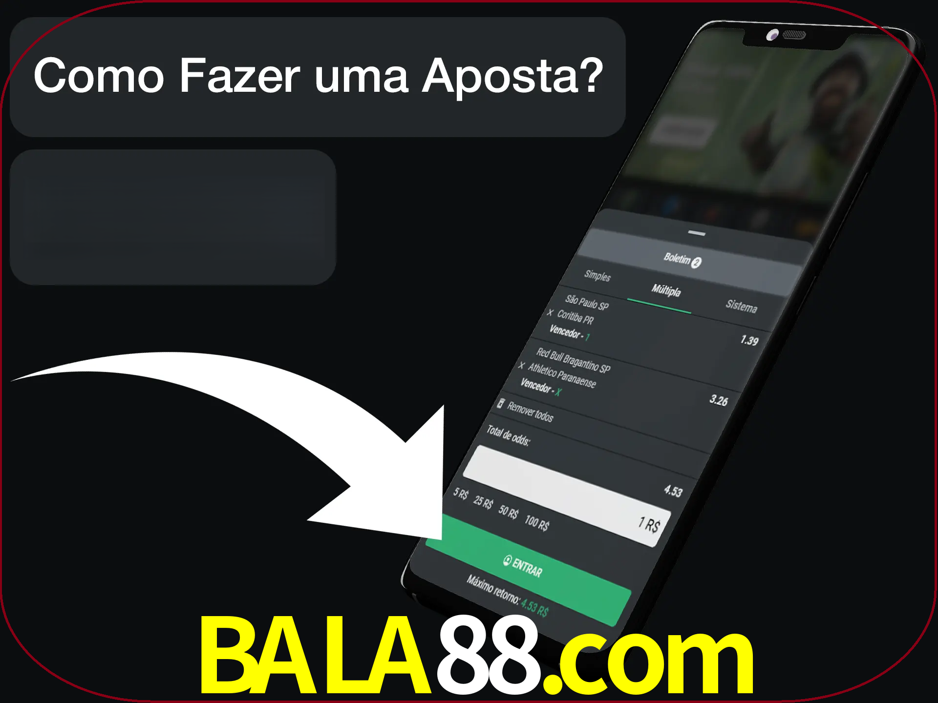 Preencha sua aposta e aguarde o resultado.