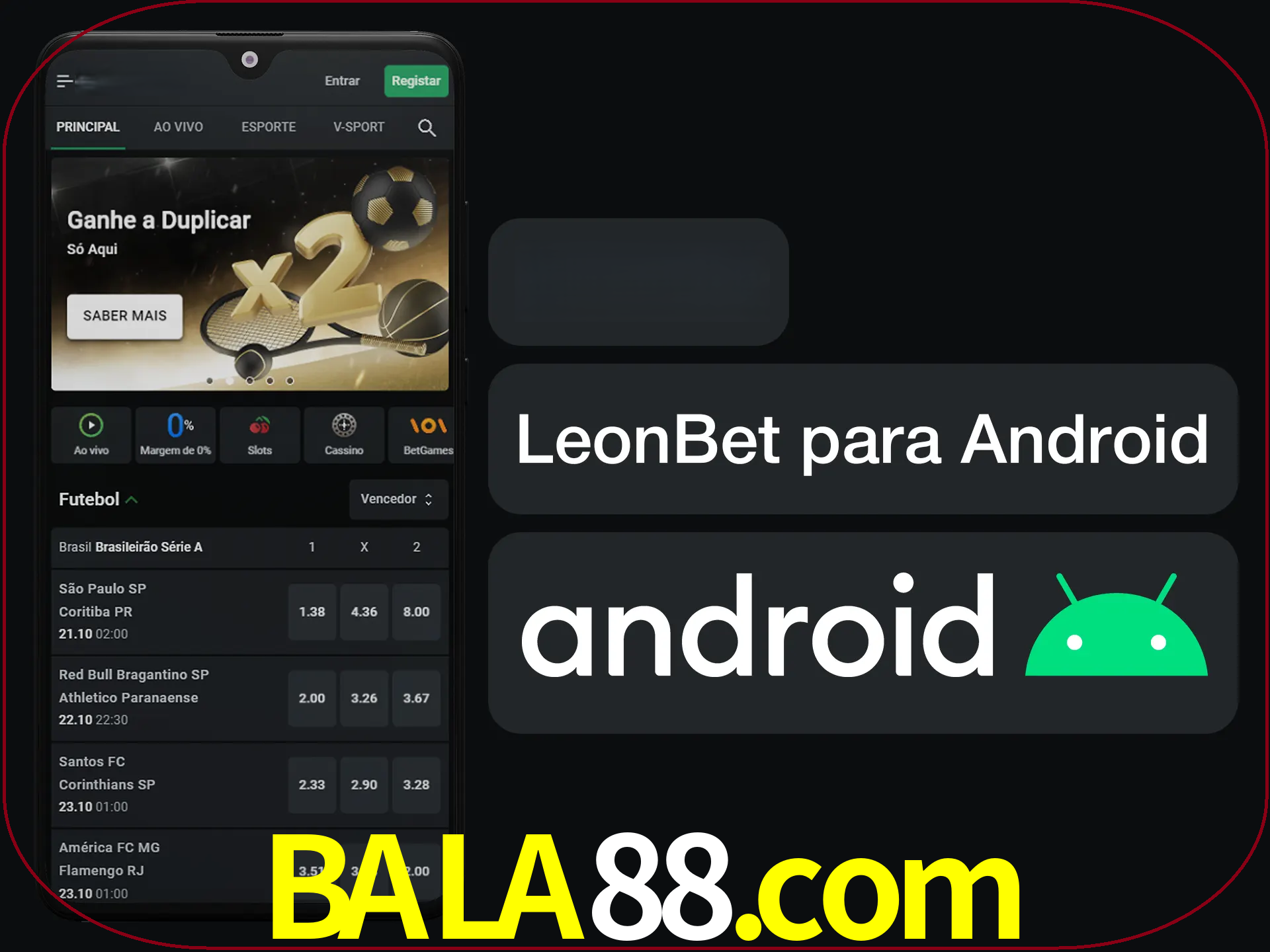 Adquira sua versão poket de LeonBet.